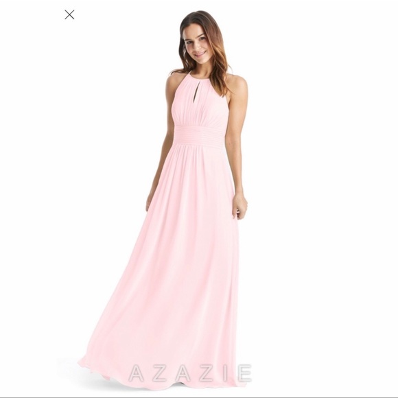 Azazie Dresses & Skirts - - Azazie pink dress bridesmaid wedding prom Bonnie